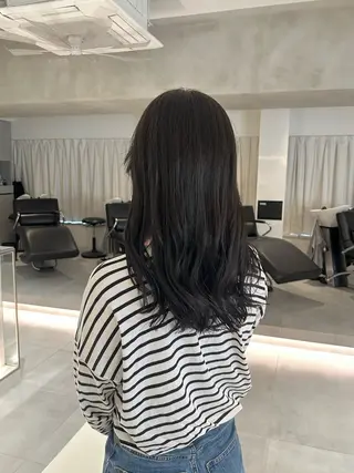 セミロング カラー 🧚つやさらhair 🧚manakaのヘアスタイル