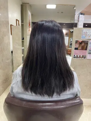 セミロング 縮毛・酸性ストレート 特化のヘアスタイル