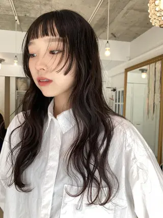 ロング パーマ お洒落ベージュ🤎 代官山shibukiのヘアスタイル