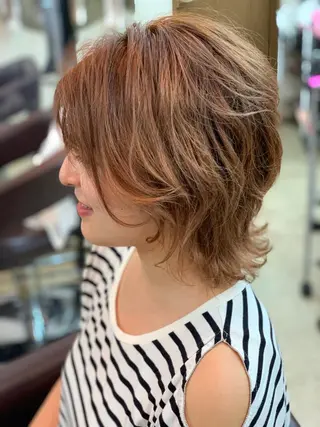 ミディアム ヘアアレンジ 春日部　間庭 寛貴のヘアスタイル