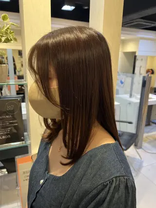 ハイライト特化小澤 奈津美のヘアスタイル