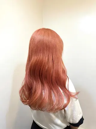 ロング カラー ブリーチ毛対応酸性 ストレート🌈サキのヘアスタイル
