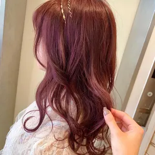 ロング カラー ヘアアレンジ ハイトーン特化 川井優汰のヘアスタイル