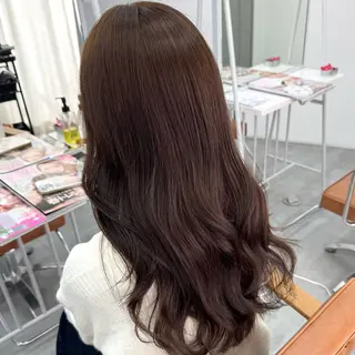 セミロング カラー ヘアアレンジ ブリーチなしカラー /新百合ヶ丘/安形翔のヘアスタイル