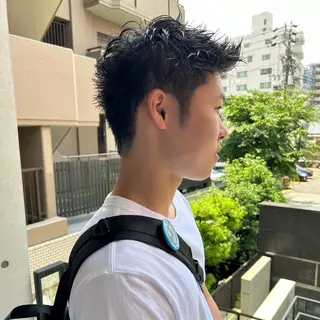 メンズ スパイキーショート 平出天翔のヘアスタイル