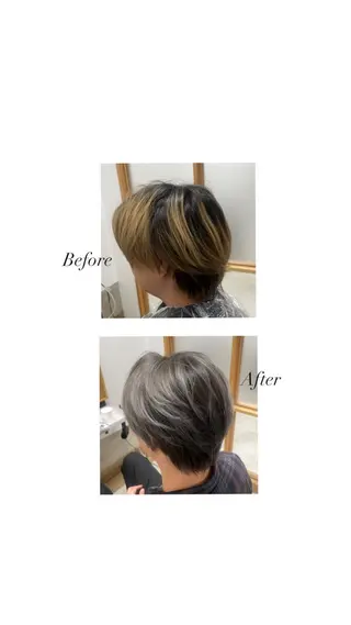 ショート BLEACH 🟥 PERM 天神🏆のヘアスタイル