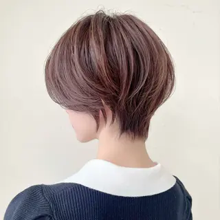ショート カラー 白髪ぼかし/ショート 福原ないとのヘアスタイル