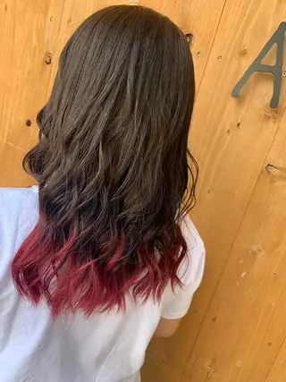 ロング カラー yamauchi mikuのヘアスタイル