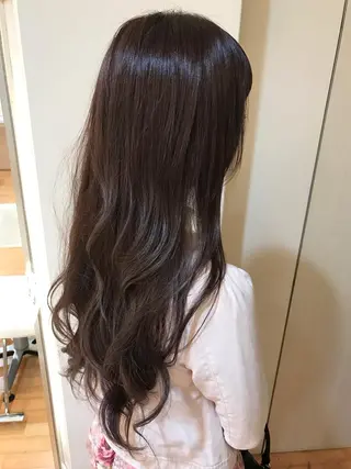 セミロング ロング カラー タジマ ヤスヒサのヘアスタイル