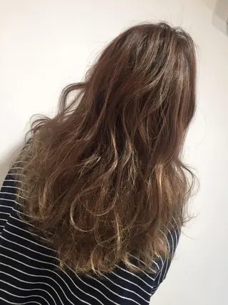 ミディアム セミロング ロング カラー ヘアアレンジ 韓国♡ハイライト ♡YURIのヘアスタイル