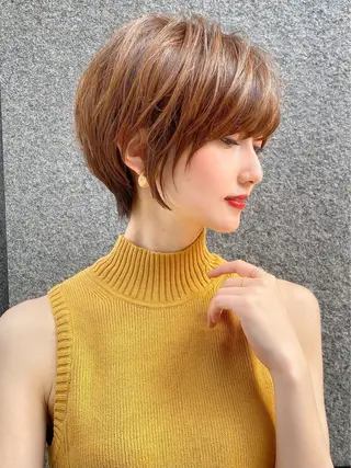 ショート 博多ベージュ 🐻松井傑のヘアスタイル