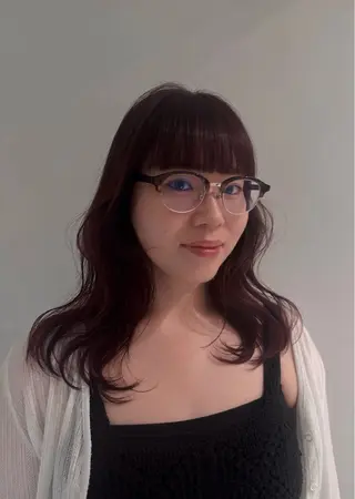 セミロング 🐏Yuna＊透明感 ハイトーンカラー✨のヘアスタイル