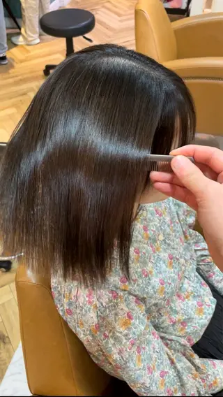 ショート 美髪縮毛矯正🩶 髪質改善/Shinaのヘアスタイル