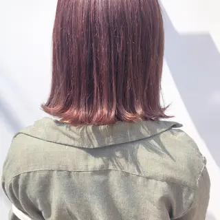 ミディアム カラー パーマ ヘアアレンジ メンズ ネイル マツエク・マツパ 天神レイヤーカット No.1💖マユカのヘアスタイル