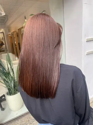 ミディアム カラー 福田千尋/インナー カラー/縮毛矯正のヘアスタイル