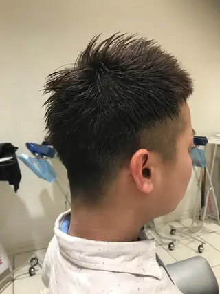 ショート カラー パーマ ヘアアレンジ メンズ キッズ ネイル マツエク・マツパ EnBlesS西宮 マンツーマン神道有基のヘアスタイル