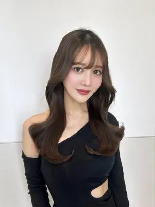 ロング カラー ヘアアレンジ 🩷韓国ヘア/ヨシン モリ🩷Maikaのヘアスタイル