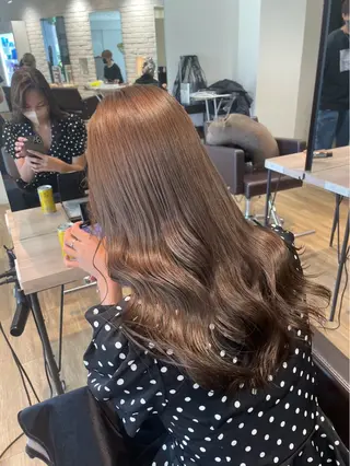 ロング カラー 片岸 華菜のヘアスタイル
