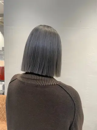 ミディアム オタク美容師🛍/ 酸性ストレート/艶髪のヘアスタイル