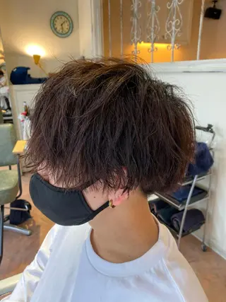 ショート パーマ メンズ BOSHU HAIR所属・【メンズ特化】 茅野　洋介のヘアスタイル