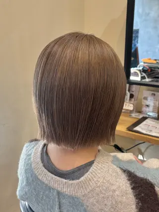 ショート 鎌取/透明感カラー /ボブ/顔まわりのヘアスタイル