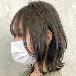 ミディアム カラー ヘアアレンジ fifth 石川 凪のヘアスタイル