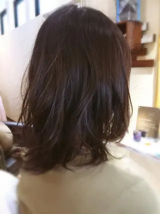 ミディアム パーマ 🌈20年目突入🎉 山口のヘアスタイル