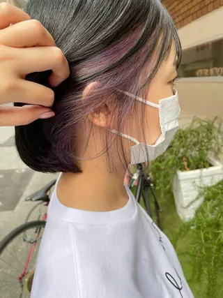 ショート カラー newi梅田🫧韓国 ヘア🫧sakiのヘアスタイル