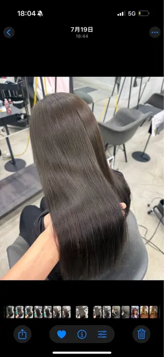 ロング 韓国🫧髪質改善🫧 縮毛矯正🫧陽菜🫧のヘアスタイル