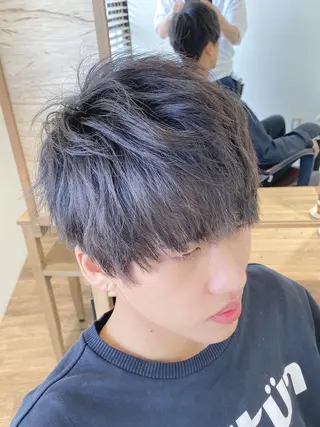 メンズ ハイライト⭐️上野 高広のヘアスタイル