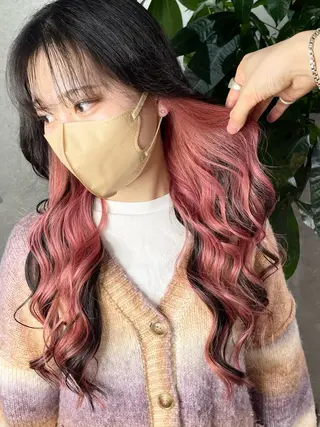 カラー かずくん🦩名古屋 ハイトーン/レイヤーのヘアスタイル