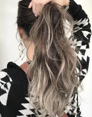 ロング カラー ヘアアレンジ 阿部 圭悟のヘアスタイル