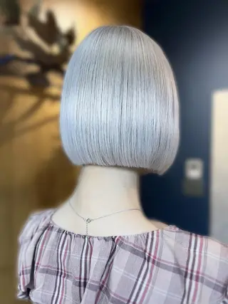 ショート 勝野夏希/ハイトーン /ベージュ/松本のヘアスタイル