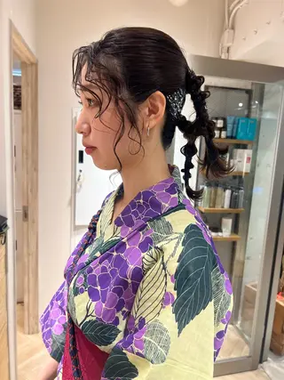 ミディアム ヘアアレンジ 🫧髪質改善/縮毛 矯正/RIKOのヘアスタイル