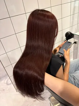 ロング カラー 表参道♡暗髪♡ 艶カラー♡アユミのヘアスタイル
