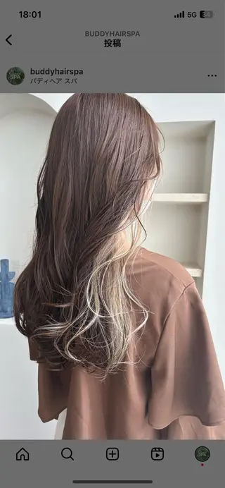 ロング カラー メンズ/透明感カラー しゅうとのヘアスタイル