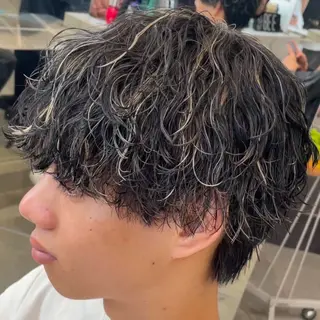 ミディアム カラー ヘアアレンジ メンズ fifth 石川 凪のヘアスタイル