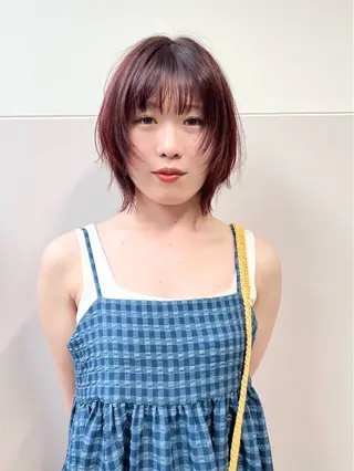 ショート カラー 樫原裕二/レイヤー カット/透明感カラーのヘアスタイル