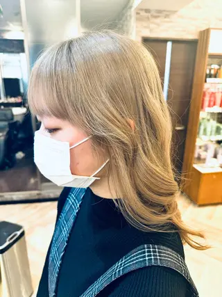 ロング 髪質改善池袋𓊆 大士𓊇ダブルカラーのヘアスタイル
