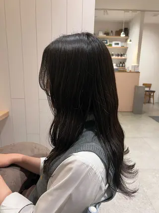 ロング デジタルパーマ募集‪ 平木亜美‪のヘアスタイル