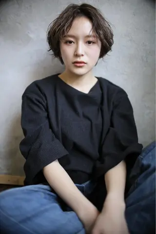 ショート カラー パーマ 坂本 裕介/パーマのヘアスタイル