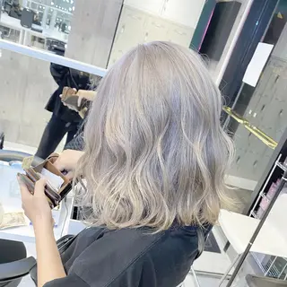ミディアム 🤍ムラ修正ブリーチ 🤍原宿/YUUのヘアスタイル