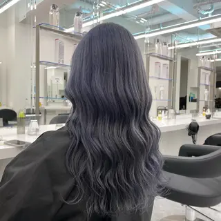 セミロング カラー ウルフ&レイヤー特化 まとまる美髪矯正のヘアスタイル