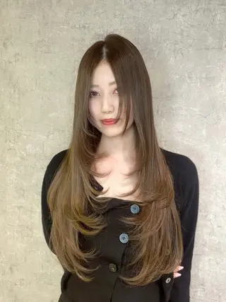 ロング トレンド韓国レイヤー 🇰🇷のんのヘアスタイル