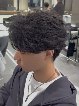 メンズ *メンズ専門アカデミ ー🔥BLUCK🏁のヘアスタイル