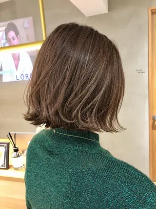 セミロング ボブ/縮毛矯正 🌟梅田盛一🌟のヘアスタイル