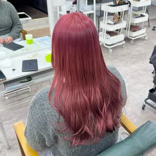 ロング カラー JUNSHIN🦋 ヘアセット／カラーのヘアスタイル