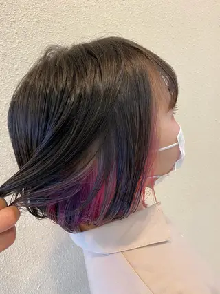 セミロング 中川 茜里のヘアスタイル