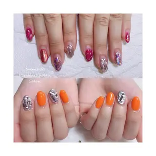 ミディアム ネイル 👑enen style👑のネイルデザイン