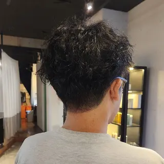 ショート パーマ メンズ ハヤシ マユ ✂ 府中美容室のヘアスタイル